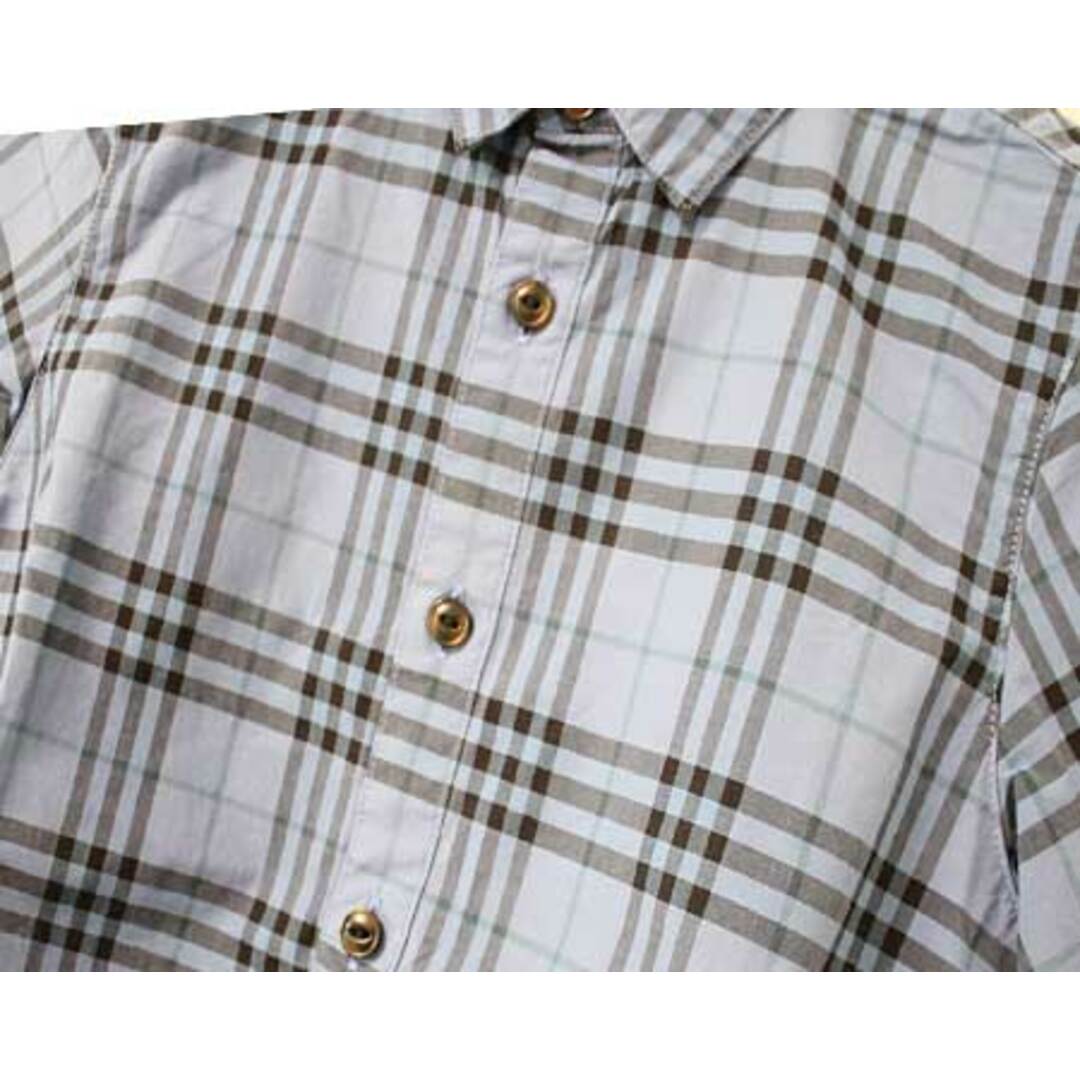 BURBERRY(バーバリー)の【夏物 新入荷!】〓バーバリー/BURBERRY〓140cm 半袖シャツ  青×紺【中古】子供服 キッズ kids ジュニア 女の子 男の子 夏 tops 034042 キッズ/ベビー/マタニティのベビー服(~85cm)(シャツ/カットソー)の商品写真