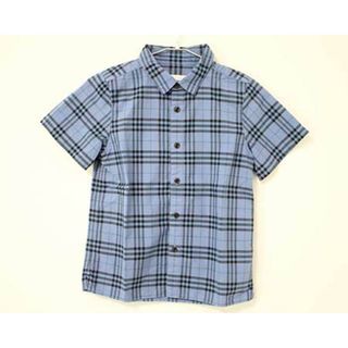 バーバリー(BURBERRY)の【夏物 新入荷!】〓バーバリー/BURBERRY〓140cm 半袖シャツ  青×紺【中古】子供服 キッズ kids ジュニア 女の子 男の子 夏 tops 034042(シャツ/カットソー)