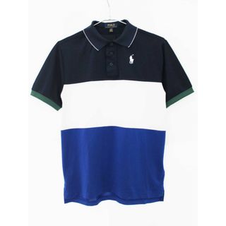 Ralph Lauren - 【夏物 新入荷!】[ラルフローレン/Ralph Lauren]160cm 半袖ポロシャツ 濃紺×青【中古】子供服 キッズ kids ジュニア 男の子 夏 tops 705042