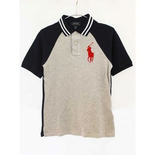 ラルフローレン(Ralph Lauren)の【夏物 新入荷!】[ラルフローレン/Ralph Lauren]150cm 半袖ポロシャツ グレー×紺【中古】子供服 キッズ kids ジュニア 男の子 夏 tops 705042(その他)