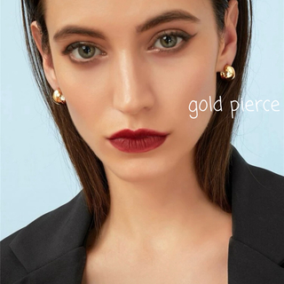 simple gold pierce(ピアス)