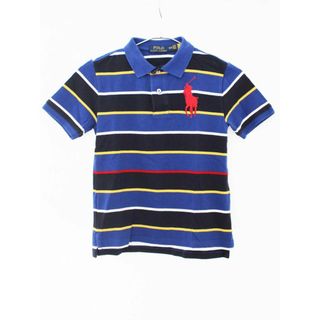 ラルフローレン(Ralph Lauren)の【夏物 新入荷!】[ラルフローレン/Ralph Lauren]140cm 半袖ポロシャツ ブルー×紺【中古】子供服 キッズ kids ジュニア 男の子 夏 tops 705042(その他)