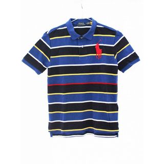 ラルフローレン(Ralph Lauren)の【夏物 新入荷!】[ラルフローレン/Ralph Lauren]150cm 半袖ポロシャツ ブルー×紺【中古】子供服 キッズ kids ジュニア 男の子 夏 tops 705042(その他)