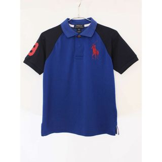 ラルフローレン(Ralph Lauren)の【夏物 新入荷!】[ラルフローレン/Ralph Lauren]140cm 半袖ポロシャツ ブルー×濃紺【中古】子供服 キッズ kids ジュニア 男の子 夏 tops 705042(その他)