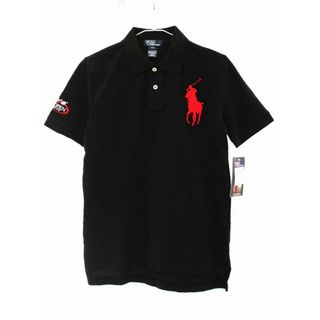 ラルフローレン(Ralph Lauren)の【夏物 新入荷!】新品 未使用品[ラルフローレン/Ralph Lauren]140cm 半袖ポロシャツ 黒 子供服 キッズ kids ジュニア 男の子 夏 tops 705042(その他)