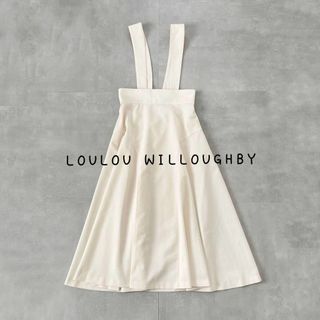 LOULOU WILLOUGHBY - 定価3万　ルルウィルビー トロポリーフレアサロペスカート