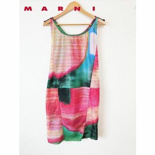 マルニ(Marni)のMARNI Floral Dress ワンピース マルニ 40(ミニワンピース)