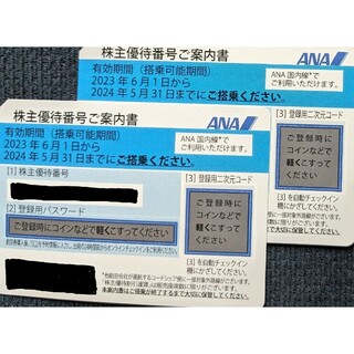 ANA株主優待券２枚 R6.5.31期限(その他)