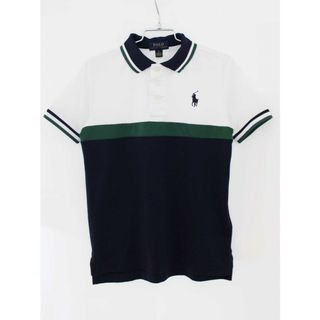 ラルフローレン(Ralph Lauren)の【夏物 新入荷!】[ラルフローレン/Ralph Lauren]120cm 半袖ポロシャツ 白×濃紺【中古】子供服 キッズ kids 男の子 夏 tops 705042(その他)