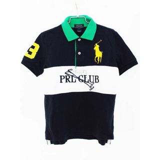 ラルフローレン(Ralph Lauren)の【夏物 新入荷!】[ラルフローレン/Ralph Lauren]120cm 半袖ポロシャツ 紺×白【中古】子供服 キッズ kids 男の子 夏 tops 705042(その他)