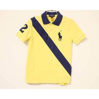 ラルフローレン(Ralph Lauren)の【夏物 新入荷!】〓ラルフローレン/Ralph Lauren〓110cm 半袖ポロシャツ 黄色×紺 【中古】子供服 キッズ kids 男の子 女の子 夏 tops 705042(その他)