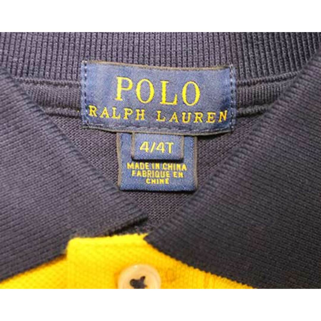 Ralph Lauren(ラルフローレン)の【夏物 新入荷!】〓ラルフローレン/Ralph Lauren〓110cm 半袖ポロシャツ 紺×黄 【中古】子供服 キッズ kids 男の子 女の子 夏 tops 705042 キッズ/ベビー/マタニティのベビー服(~85cm)(その他)の商品写真