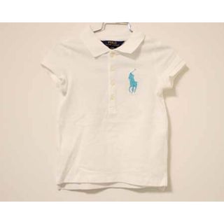 ラルフローレン(Ralph Lauren)の【夏物 新入荷!】〓ラルフローレン/Ralph Lauren〓110cm 半袖ポロシャツ 白×水色  【中古】子供服 キッズ kids 男の子 女の子 夏 tops 705042(その他)