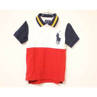 ラルフローレン(Ralph Lauren)の【夏物 新入荷!】〓ラルフローレン/Ralph Lauren〓115cm 半袖ポロシャツ 白×紺×赤  【中古】子供服 キッズ kids 男の子 女の子 夏 tops 705042(その他)