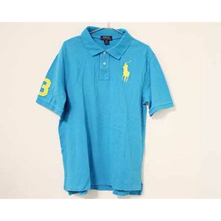 ラルフローレン(Ralph Lauren)の【夏物 新入荷!】〓ラルフローレン/Ralph Lauren〓170cm 半袖ポロシャツ  青×黄  【中古】 子供服 キッズ kids ジュニア 男の子 女の子 夏 tops 705042(その他)