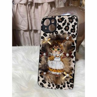 コヤンイサムチョン🤎サンダーちゃん🤎iPhone14plusケース🤎ねこスマホ(iPhoneケース)