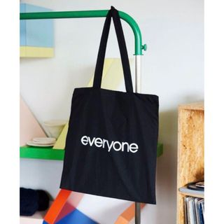 ワンエルディーケーセレクト(1LDK SELECT)のeveryone nylon logo tote bag (BLACK)(トートバッグ)