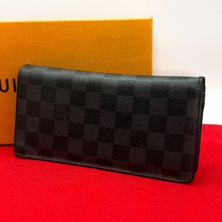 ルイヴィトン(LOUIS VUITTON)の【美品】ヴィトン　ポルトフォイユ　ブラザ　長財布　メンズ　財布(長財布)