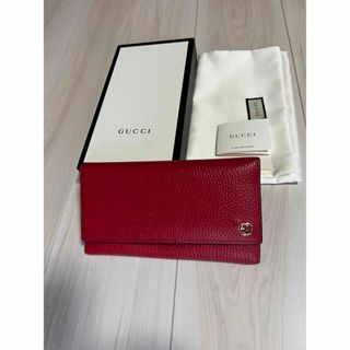 グッチ(Gucci)の【未使用】GUCCI グッチ インターロッキングG 二つ折り長財布 449279(財布)