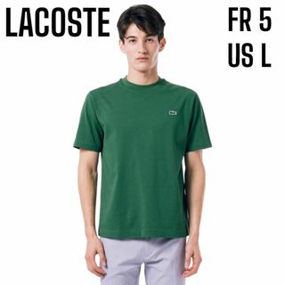 LACOSTE - 【美品】24SS ラコステ アウトライン クロック クルーネックTシャツ L