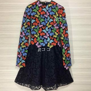 【 VALENTINO 】ヴァレンティノ★ 蝶・レース・装飾ワンピース ★１回着