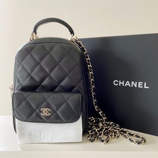 CHANEL - CHANEL 24C バックパック リュック キャビアスキン ブラック シャネル