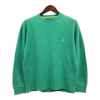 POLO RALPH LAUREN - Polo by Ralph Lauren ポロ ラルフローレン 長袖Ｔシャツ ワンポイント エメラルドグリーン (メンズ L) 中古 古着 Q5853