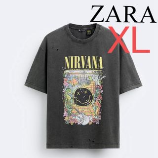 ZARA⭐︎ NIRVANAⒸダメージTシャツ　グランジ　 ニルヴァーナ  