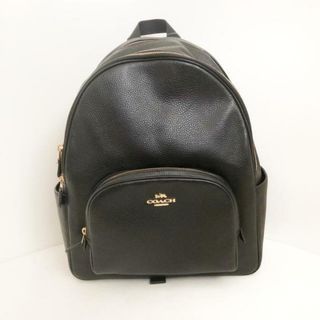 コーチ(COACH)のCOACH(コーチ) リュックサック - 5669 黒 レザー(リュック/バックパック)