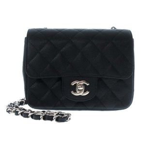 CHANEL - CHANEL(シャネル) ショルダーバッグ レディース美品  ミニマトラッセ A35200 黒 チェーンショルダー/シルバー金具 キャビアスキン