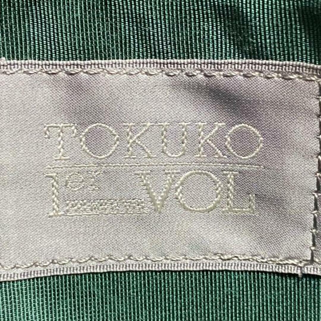 TOKUKO 1er VOL(トクコプルミエヴォル)のTOKUKO 1er VOL(トクコ・プルミエヴォル) ショルダーバッグ - ライトグリーン×ダークブラウン×マルチ ミニバッグ レザー×化学繊維 レディースのバッグ(ショルダーバッグ)の商品写真