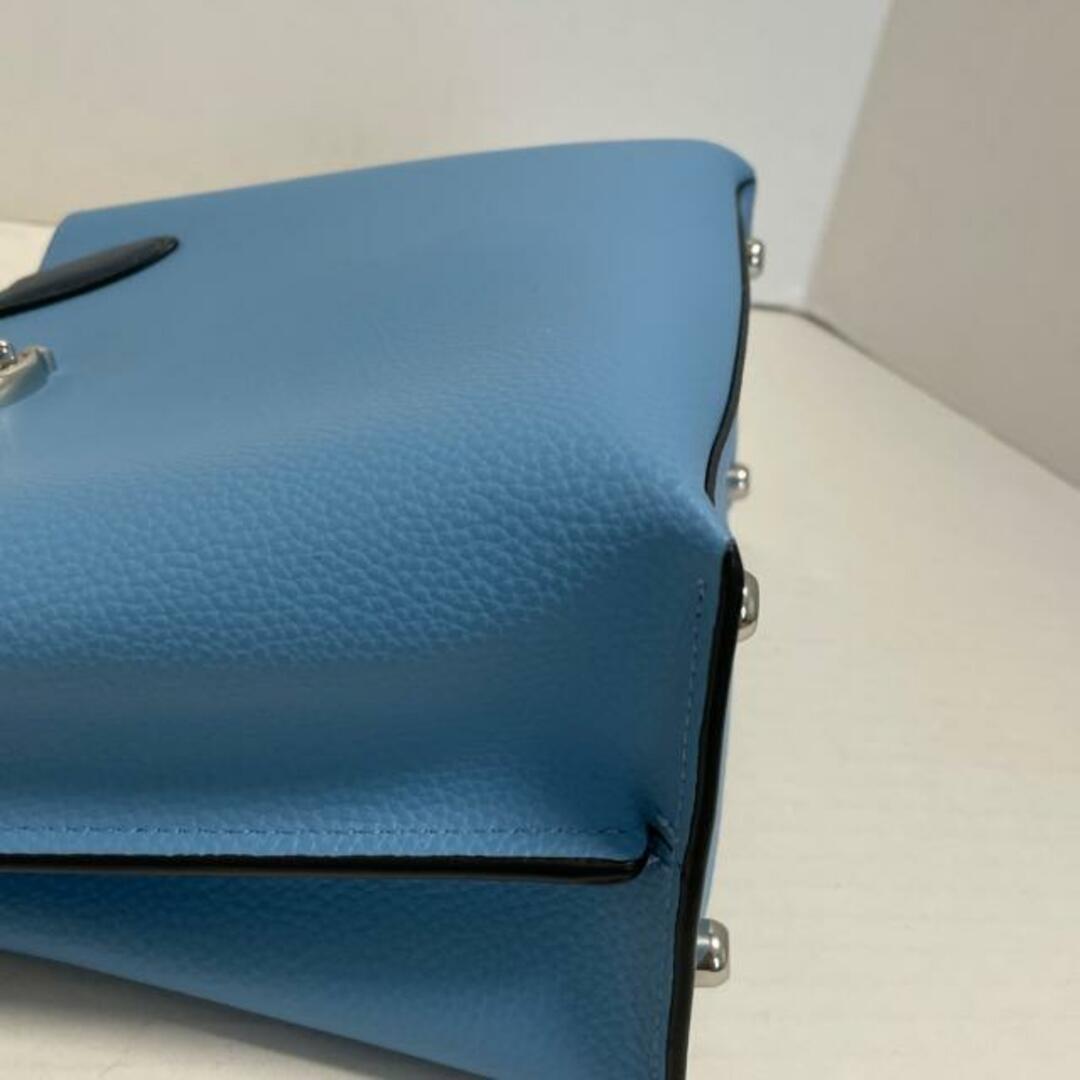 COACH(コーチ)のCOACH(コーチ) トートバッグ美品  ウィロウ トート 24 カラーブロック C8561 ライトブルー×ブルーグレー ポリッシュド ペブル レザー レディースのバッグ(トートバッグ)の商品写真