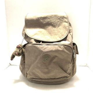 kipling - Kipling(キプリング) リュックサック美品  - グレーベージュ ナイロン