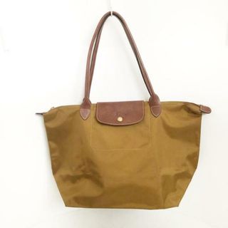 ロンシャン(LONGCHAMP)のLONGCHAMP(ロンシャン) ショルダーバッグ ル・プリアージュオリジナル ブラウン×ダークブラウン 折りたたみ ナイロン×レザー(ショルダーバッグ)