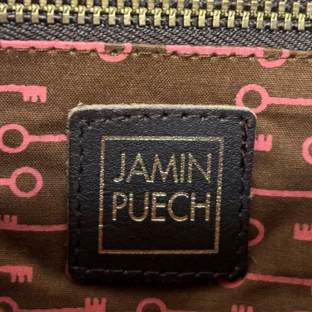 JAMIN PUECH(ジャマンピュエッシュ)のJAMIN PUECH(ジャマンピエッシェ) ショルダーバッグ - ダークブラウン×ベージュ×マルチ ビーズ キャンバス×レザー レディースのバッグ(ショルダーバッグ)の商品写真