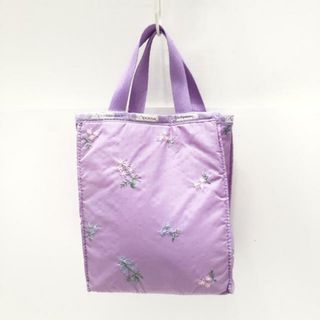 レスポートサック(LeSportsac)のLESPORTSAC(レスポートサック) トートバッグ - ライトパープル×マルチ 花柄/刺繍/ミニバッグ レスポナイロン(トートバッグ)