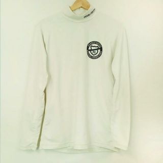 パーリーゲイツ(PEARLY GATES)のPEARLY GATES(パーリーゲイツ) 長袖カットソー サイズ5 XL メンズ美品  - 白×黒 ハイネック(Tシャツ/カットソー(七分/長袖))