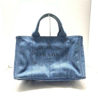 プラダ(PRADA)のPRADA(プラダ) トートバッグ CANAPA ダークネイビー デニム(トートバッグ)