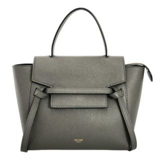 セリーヌ(celine)のCELINE(セリーヌ) ハンドバッグ ベルトバッグナノ 189003ZVA.10DC グレー グレインドカーフスキン	(ハンドバッグ)