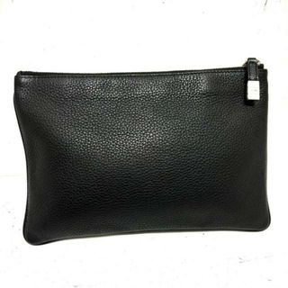 ディオールオム(DIOR HOMME)のDior HOMME(ディオールオム) クラッチバッグ美品  - 黒 レザー(クラッチバッグ)