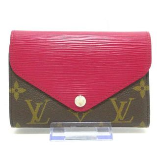 ルイヴィトン(LOUIS VUITTON)のLOUIS VUITTON(ルイヴィトン) 3つ折り財布 モノグラム美品  ポルトフォイユマリールーコンパクト M60494 フューシャ モノグラム・キャンバス、エピ・レザー(財布)