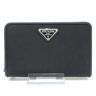 プラダ(PRADA)のPRADA(プラダ) 2つ折り財布 - 黒 L字ファスナー ナイロン×レザー(財布)
