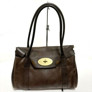 MULBERRY(マルベリー) ハンドバッグ ベイズウォーター ダークブラウン×ゴールド レザー