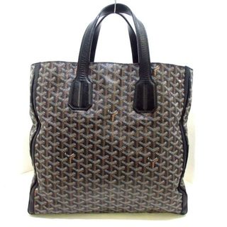 GOYARD(ゴヤール) トートバッグ サックヴォルテール 黒×白×ブラウン コーティングキャンバス×レザー