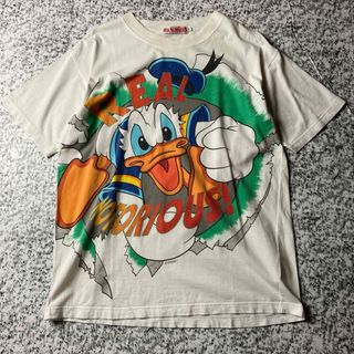 ディズニー(Disney)の【90sスペシャル】ドナルドダック　両面大判プリント　ヴィンテージTシャツ(Tシャツ/カットソー(半袖/袖なし))