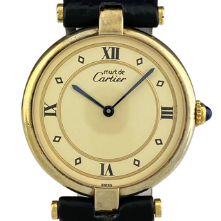 カルティエ(Cartier)のカルティエ マストヴァンドーム ヴェルメイユ 590003 クォーツ レディース 【中古】(腕時計)