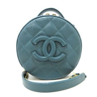 シャネル(CHANEL)のCHANEL(シャネル) ショルダーバッグ レディース マトラッセ AS3875 グリーン チェーンショルダー/ゴールド金具/2way キャビアスキン(ショルダーバッグ)