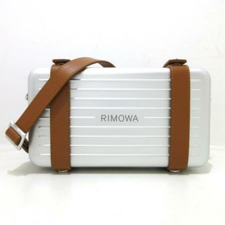 リモワ(RIMOWA)のRIMOWA(リモワ) ショルダーバッグ美品  パーソナル/クロスボディバッグ シルバー×ライトブラウン アルミニウム×レザー(ショルダーバッグ)