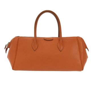 エルメス(Hermes)のHERMES(エルメス) ハンドバッグ パリボンベイ27 オレンジ シルバー金具 ヴォーエプソン(ハンドバッグ)