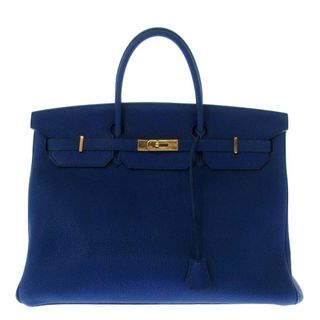 エルメス(Hermes)のHERMES(エルメス) ハンドバッグ バーキン40 ブルー ゴールド金具 フィヨルド(ハンドバッグ)